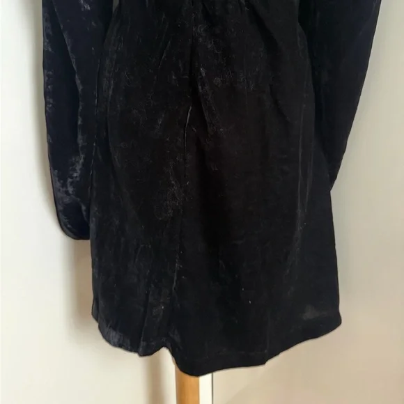 NWT Hope & Ivy Embellished High Neck Zadie Velvet Mini Dress sz 12